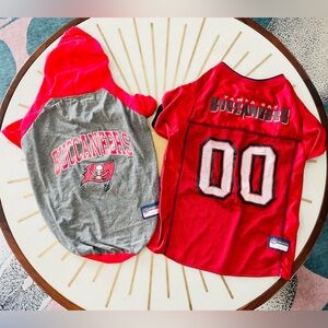 2 NFL Tampa Bay Buccaneers Dog Jerseys
